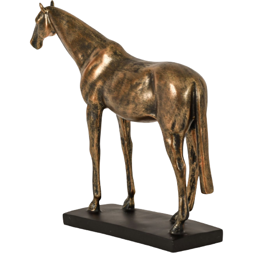 Drambuie Bronze Resin Horse Sculpture Head Up