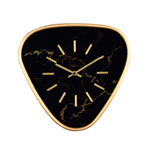 Iconic Telford Black Triangular Wall Clock