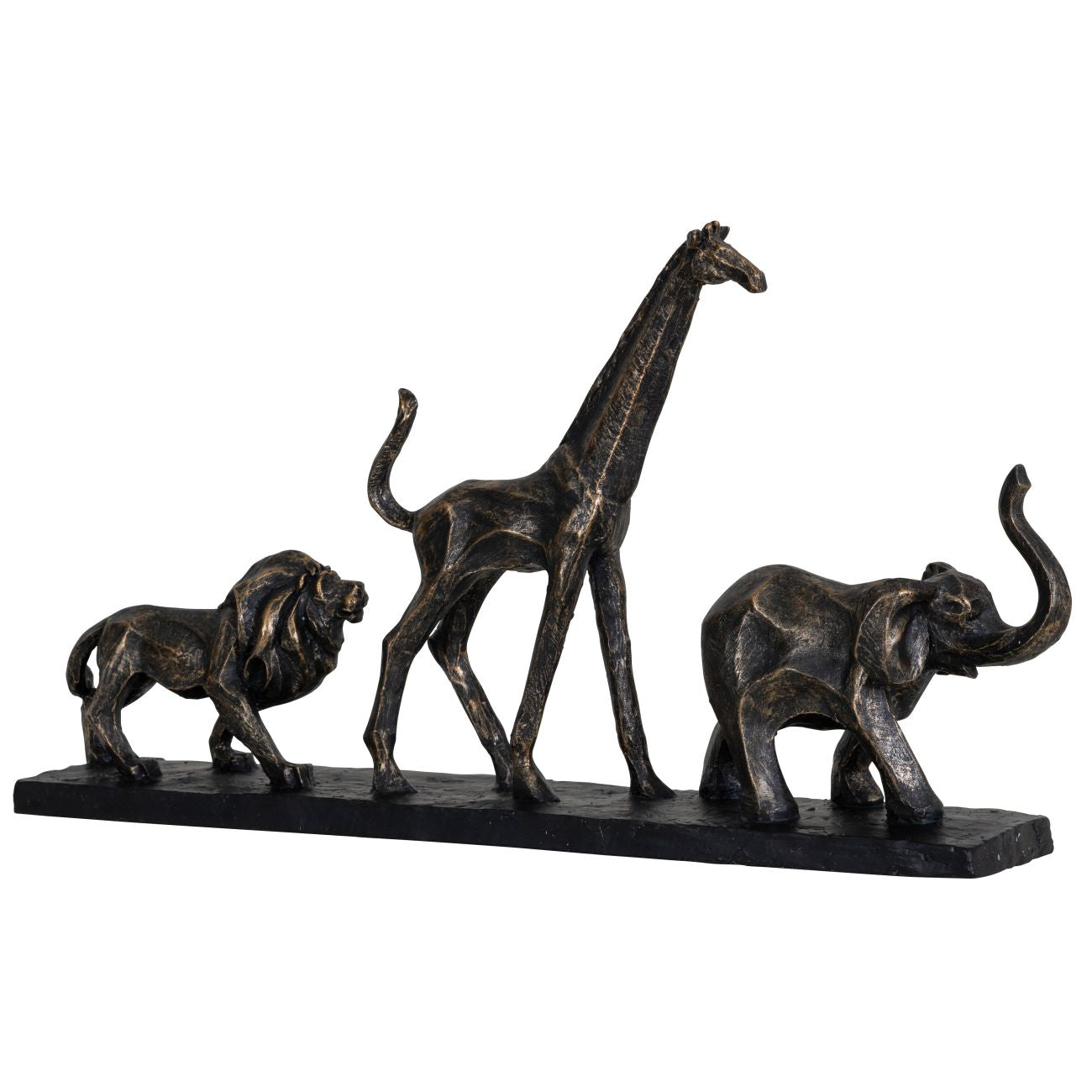 Bronzene Safari-Skulptur