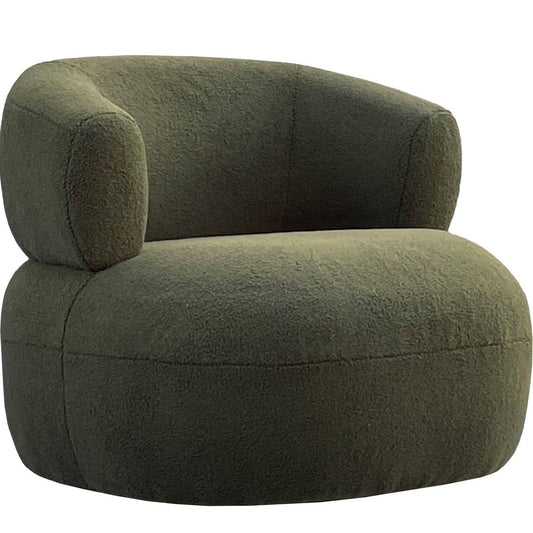 Olivia Occasional Chair in Boucle Hunter Green