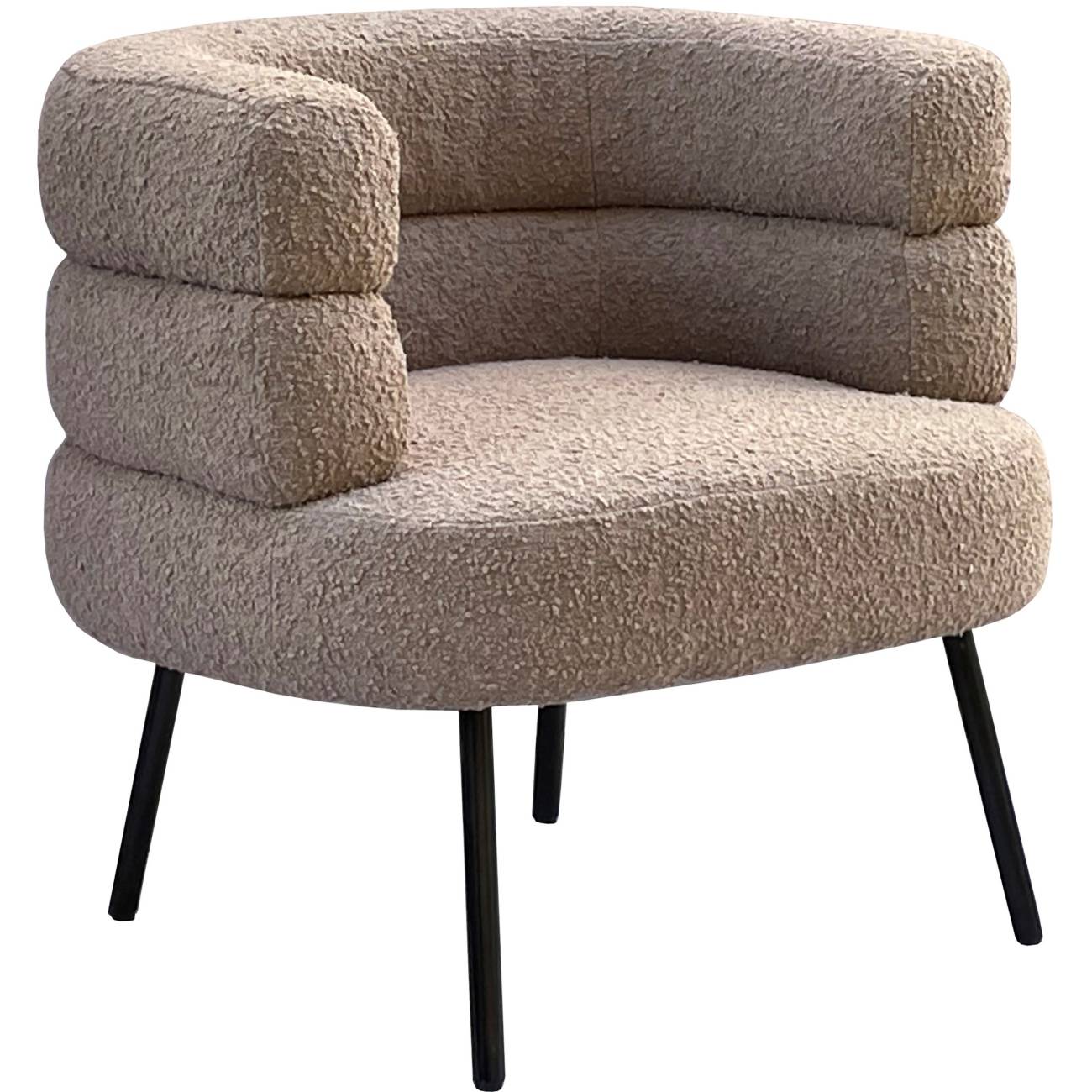 Samantha Occasional Chair in Boucle Taupe