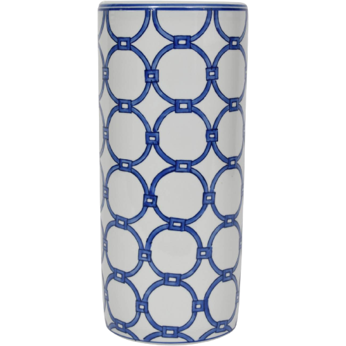 Blue Loops Handpainted Umbrella Stand