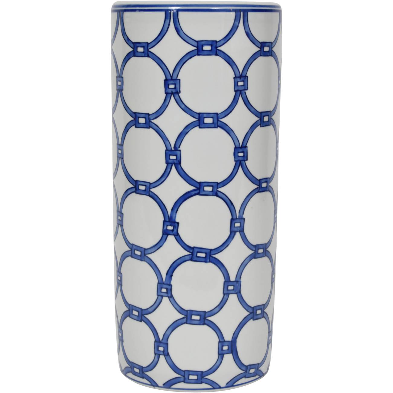 Blue Loops Handpainted Umbrella Stand