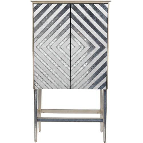 Lexington Antique Mirrored Bar Cabinet