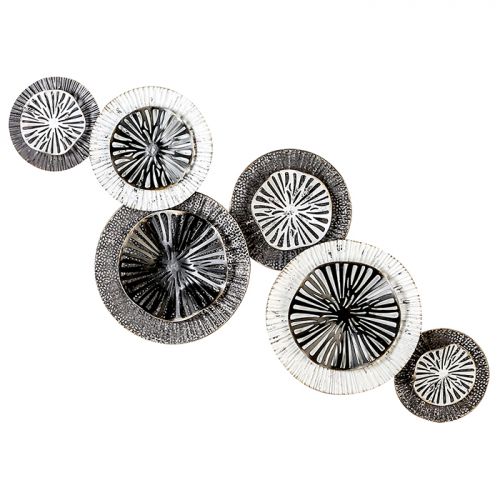 Black & White Metal Wall Art