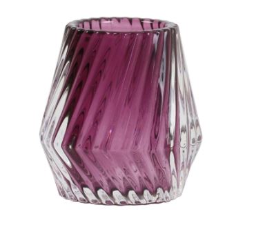 Tealight KEANU glass purple