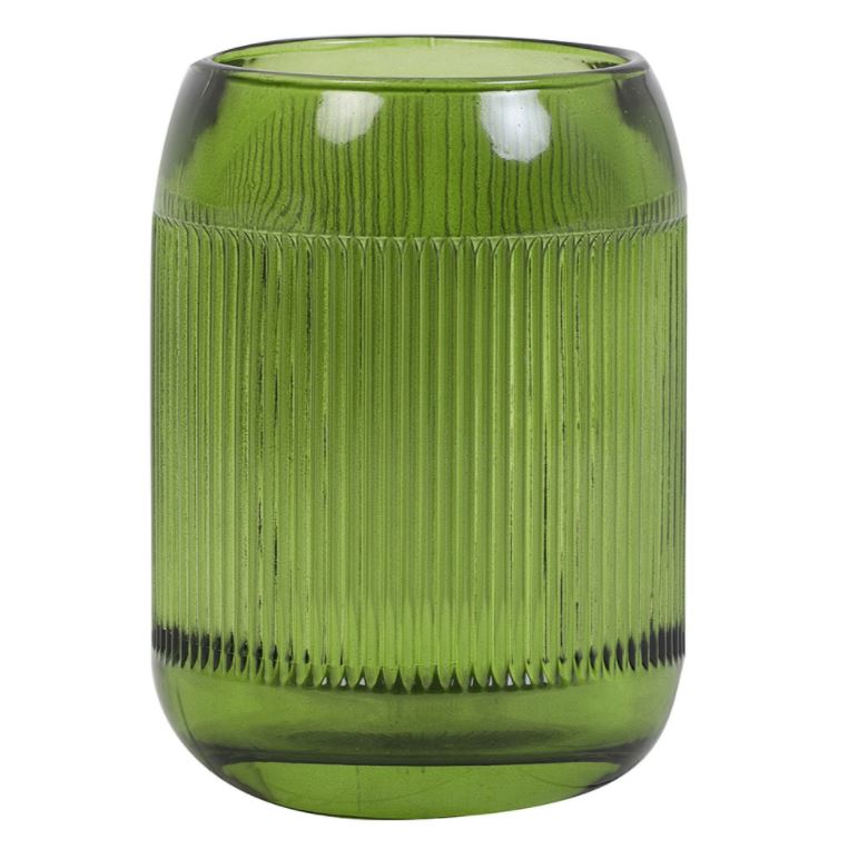 Tealight PEPPER Glass Olive Green