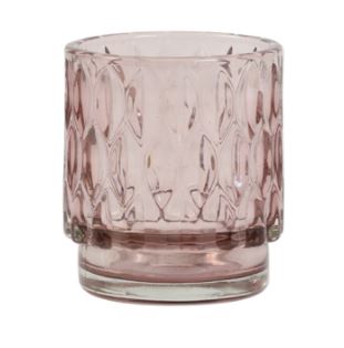 Tealight GRACE glass old pink