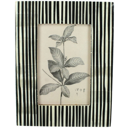 Bone Striped Photo Frame 4x6"