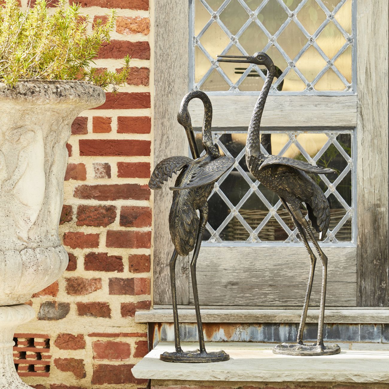 Okaido Ornamental Black Aluminium Crane