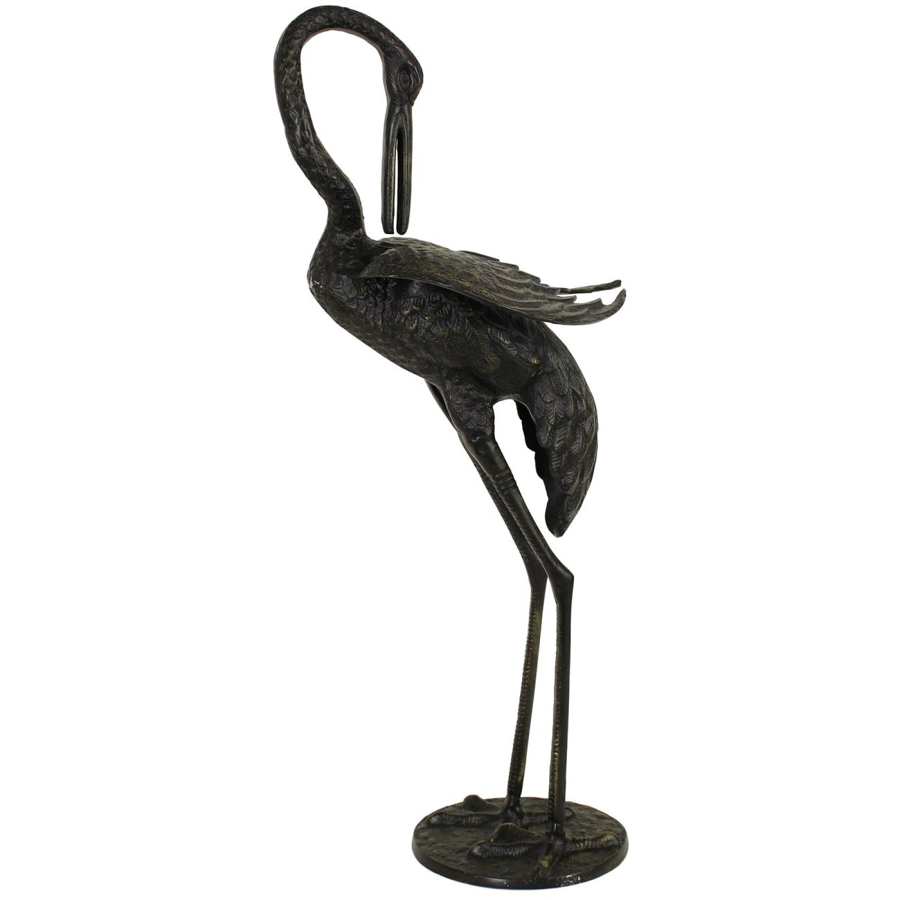 Okaido Ornamental Black Aluminium Crane