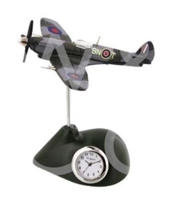 WILLIAM WIDDOP® Miniature Clock - RAF Spitfire