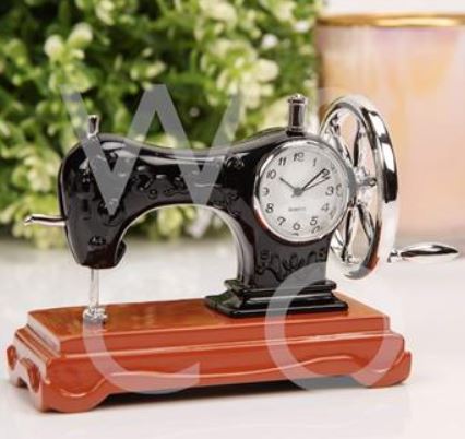 WILLIAM WIDDOP® Miniature Clock - Sewing Machine