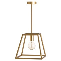 Brass Piped Pendant Light