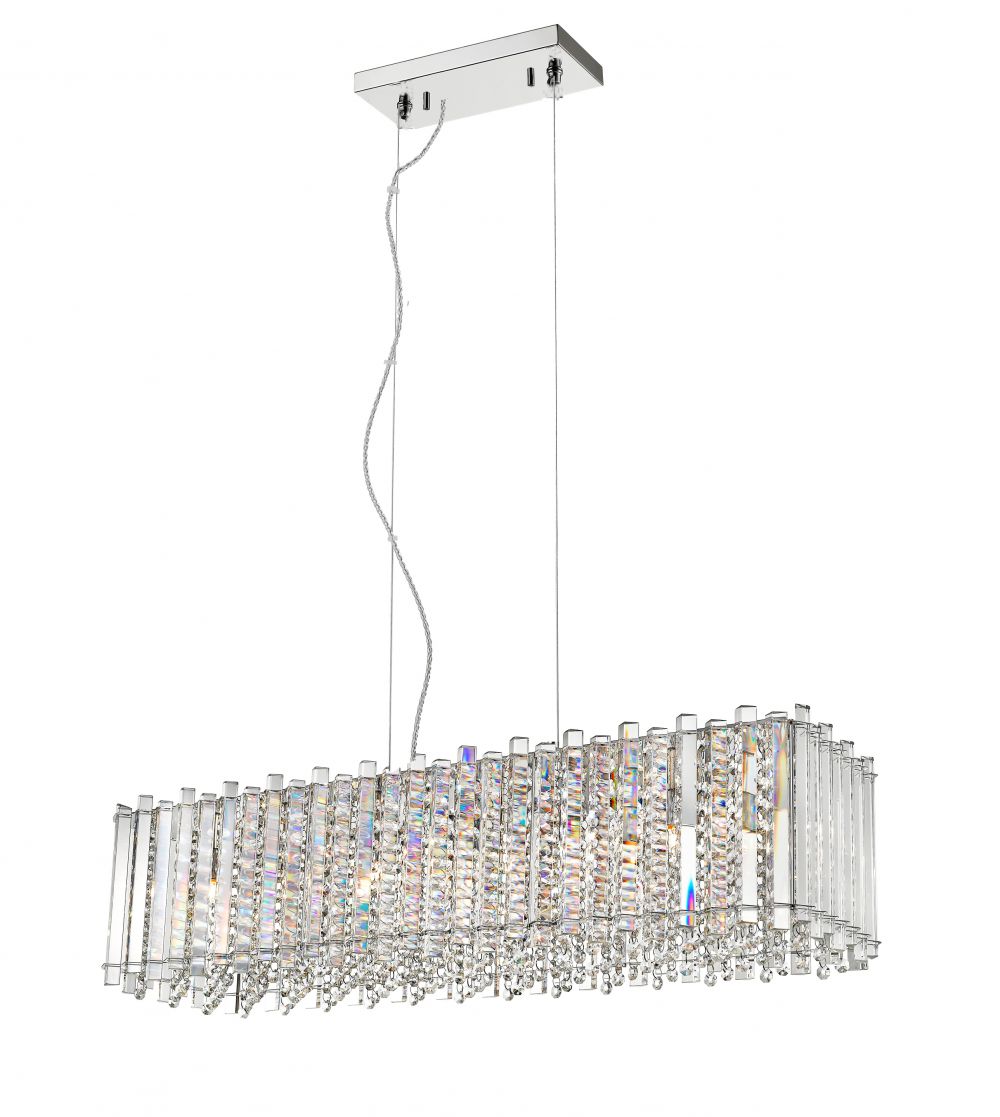 Lustre rectangulaire en cristal Vicenza