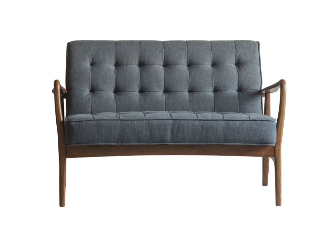 Humber 2 Seater Grey Linen Sofa