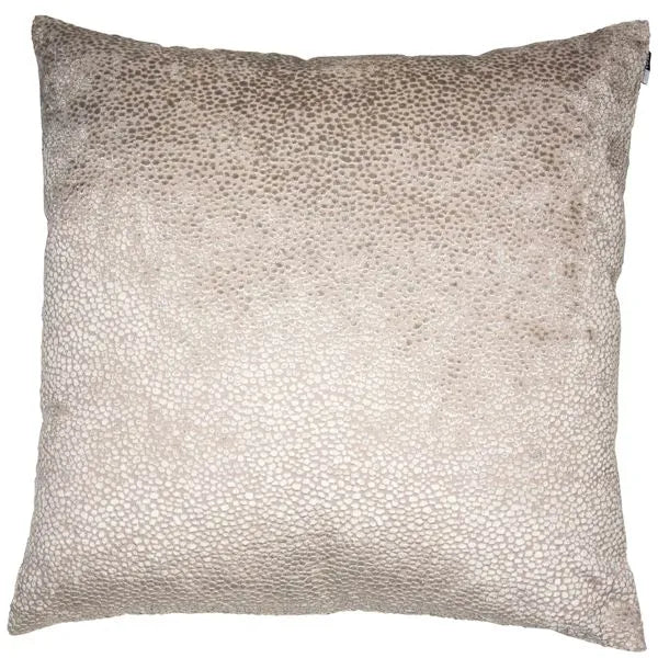 Coussin Pois Velours Taupe 2 Tailles 
