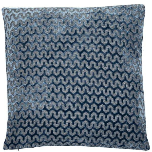Large Blue Tactile Cushion 56x56cm