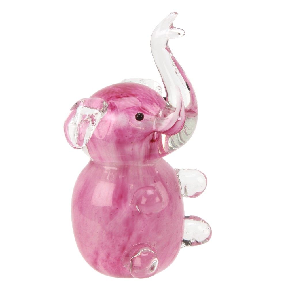Object D'Art Glass Pink Elephant
