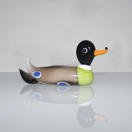 Object D'Art Minuture Glass Duck