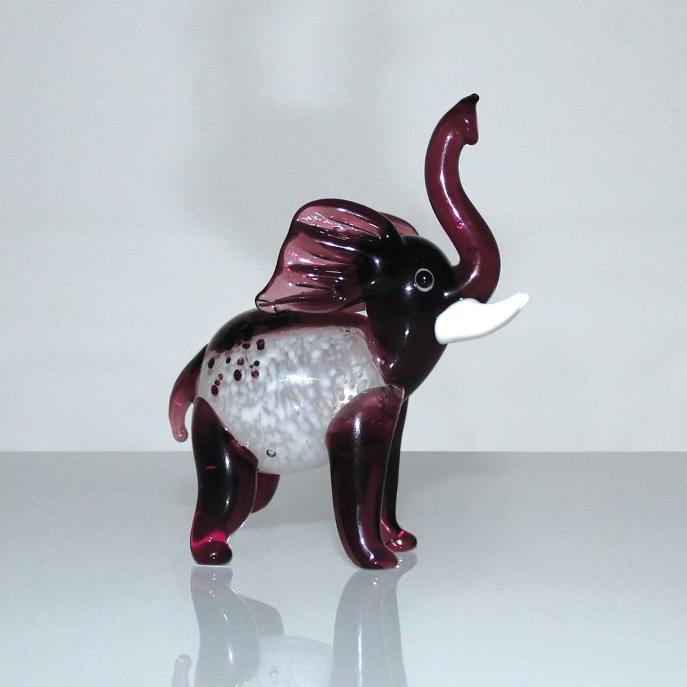 Object D'Art Minuture Elefant aus Glas