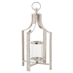 Ohlson Silver Large Tea Light lantern