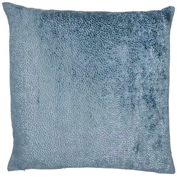 Coussin Velours Pois Bleu