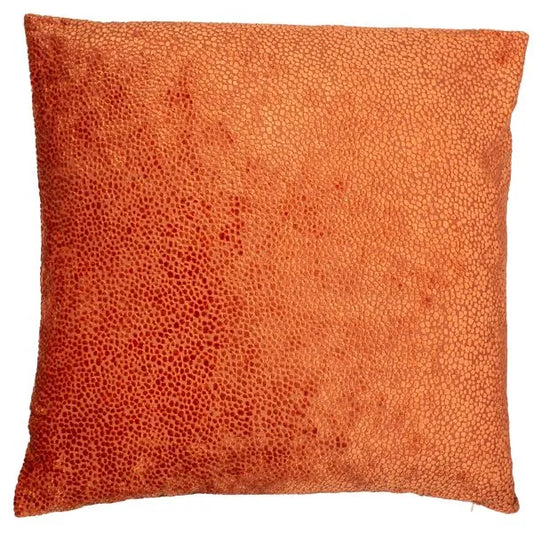 Orange Velvet Dots Cushion 2 Sizes