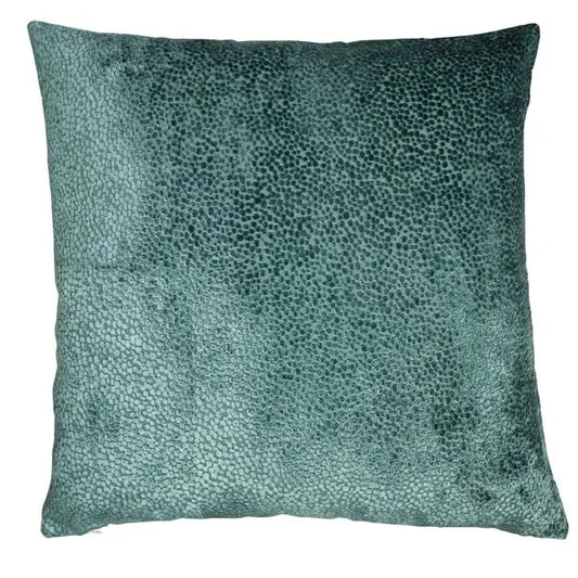 Teal Velvet Dots Cushion 2 Sizes
