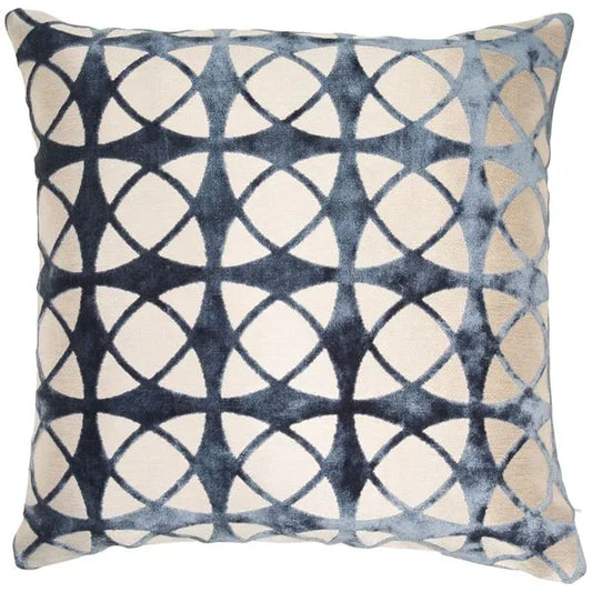 Spiral Blue Cushion