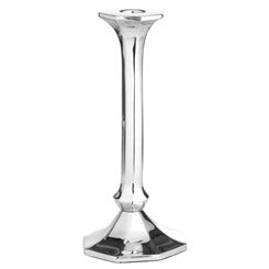 Silver Octagonal Candle Holder Small