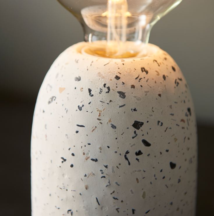 Terrazzo Table Lamp - White