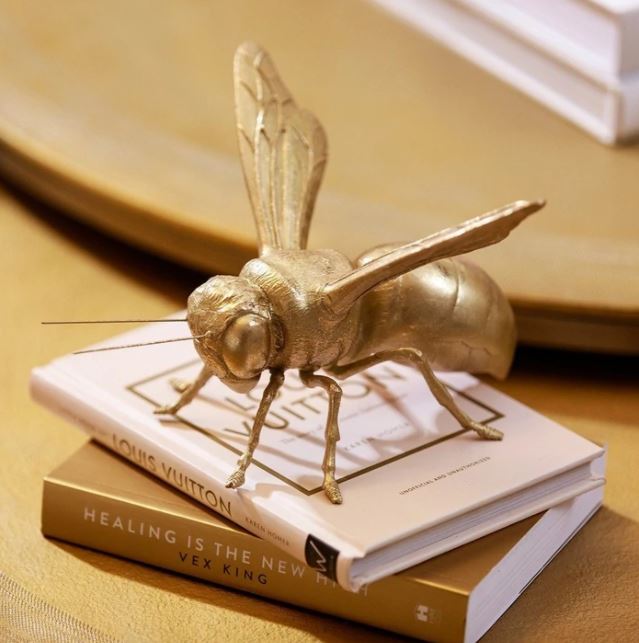 Gold Decorative Bee Ornament