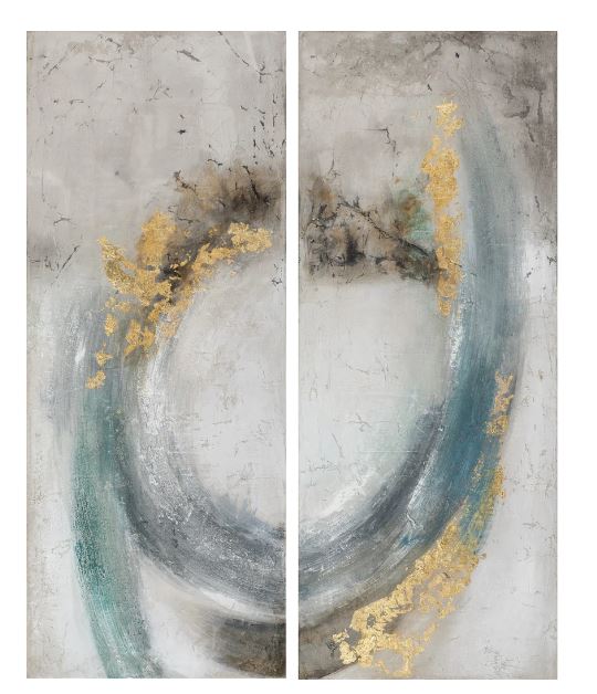 Circle Oil Canvas Pack of 2