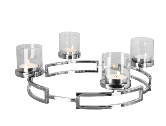 Steel Circular Candle Stand