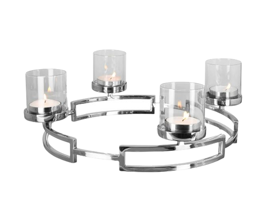 Steel Circular Candle Stand