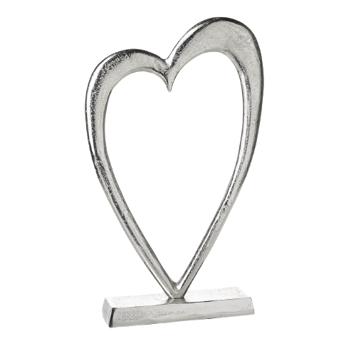 Aluminium Heart On A Stand