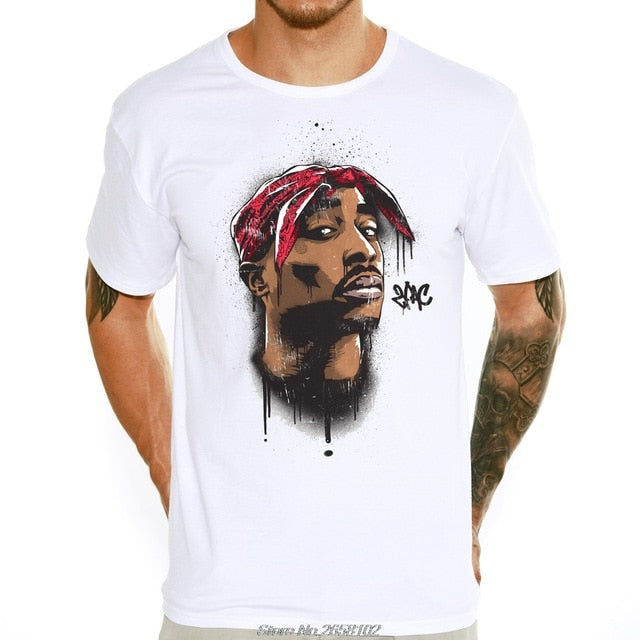 Tupac 2pac bedrucktes T-Shirt