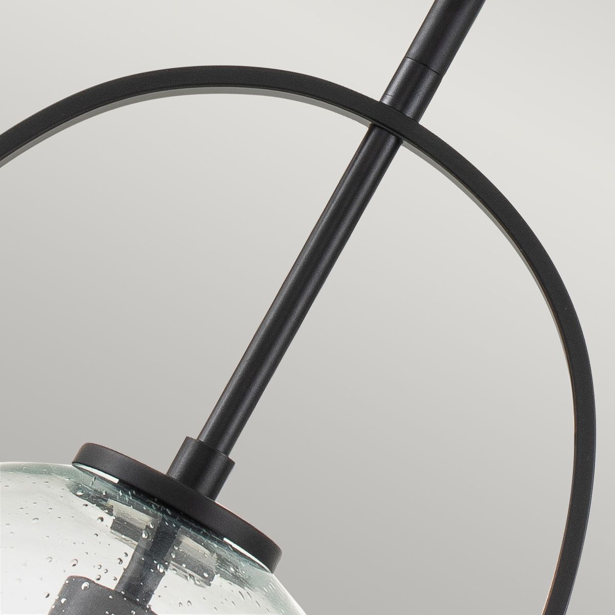 Ceiling Pendant Light In Black With Clear Glass