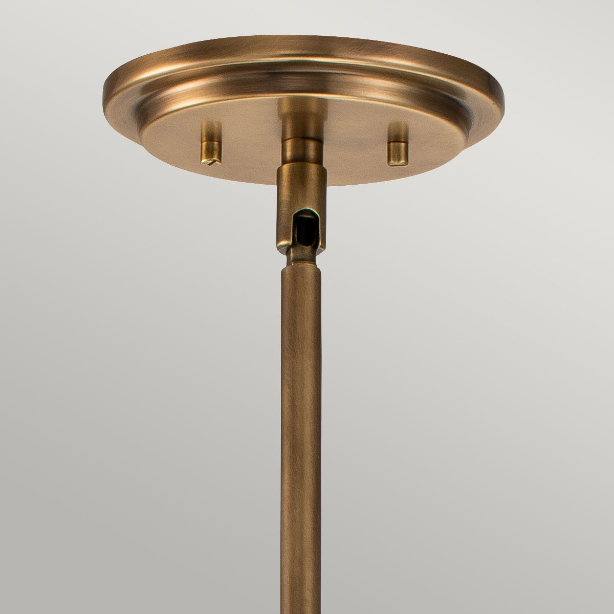 Ceiling Pendant In Heritage Brass With Clear Glass - Medium