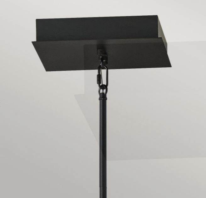 LED-Deckenpendelleuchte in Schwarz und Gold