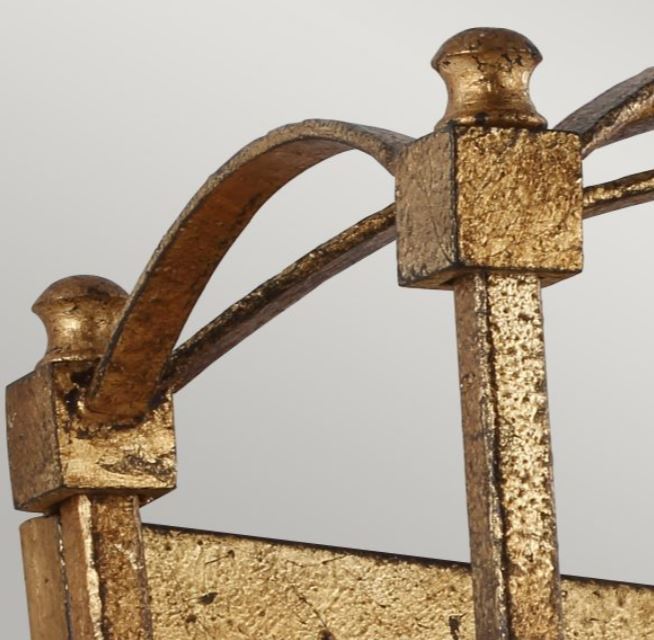Antike goldene Wandlaterne – 2 Lichter